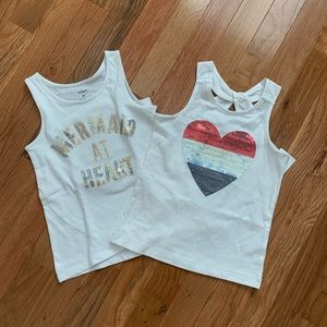 🎀Carter’s Sequin Tank Tops